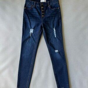 Eightytwo Ardene High Waist Button Fly Denim Jegging Junior Women’s Size 5
